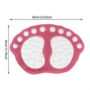 พรมเช็ดเท้าลายรอยเท้าสุนัข 1 ชิ้น ทำจากเมมโมรี่โฟม นุ่มสบาย ไม่ลื่น ซักได้ ทนทาน ซึมซับน้ำได้ดีเยี่ยม ใช้ปูพื้นห้องน้ำ - Product Image 5