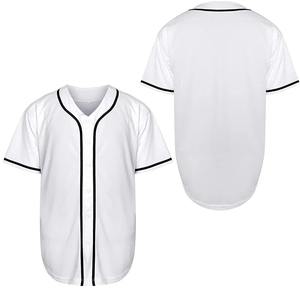 Nouveau 2024 été Baseball maillot hommes vêtements de sport Hip Hop blanc chemises amples à manches courtes sport Baseball uniforme pour hommes - Product Image 4