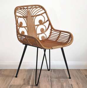 Sillón Ellen Contemporáneo al por Mayor, Muebles de Mimbre de Ratán para Sala de Estar, Apartamento, Comedor, Hotel, Ocio al Aire Libre - Product Image 5