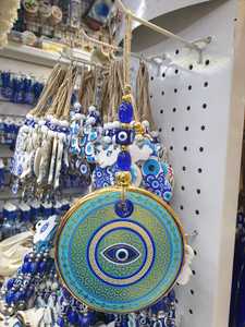Ojo Turco DAFNI de 13 cm, Hecho a Mano, con Impresión en Relieve, Magnético, de Vidrio, Tradicional, Regalo Promocional, Decoración de Pared, Estambul - Product Image 2