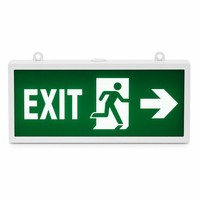 Lumière de signalisation d'urgence LED 3W IP30, motif homme qui court vert, autonomie de 3 heures, montage mural pour bureau, bâtiment commercial