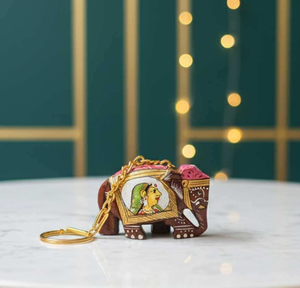 Porte-clés de voiture personnalisé sur le thème des animaux, porte-clés éléphant pour cadeau, porte-clés en bois durable, écologique, artisanal, de haute qualité, moderne - Product Image 1