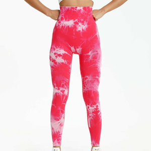 Séchage rapide femmes cravate teinture Legging Style personnalisé doux arrivée Sublimation Excellence qualité taille élastique femmes Yoga Leggings - Product Image 4