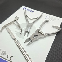 Ensemble de manucure et pédicure professionnel de haute qualité, outils durables en acier inoxydable, coupe-ongles pour les orteils, lime à ongles pour les pieds, ensemble de toilettage