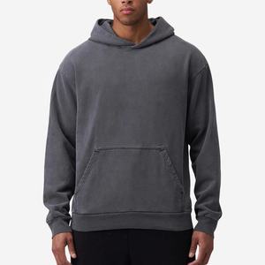 Plain dropped shoulder winter heavyweight <b>fleece</b> hoodie custom logo french terry <b>thick</b> cotton blank oversized hoodies - Product Image 1