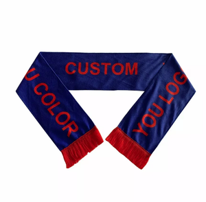 Bufanda de fútbol deportiva cálida de invierno personalizada Unisex 2025, venta al por mayor, bufanda de punto de doble cara con logotipo personalizado de primera calidad para equipos deportivos y clubes - Product Image 5