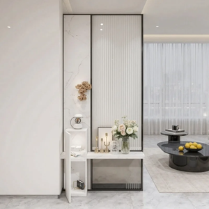 Nouvelle Cloison de Séparation 2026 pour Salon, Porte d'Entrée, Chambre à Coucher, Cloison d'Intimité, Style Chinois, Verre Cannelé, Salle à Manger, Entrée - Product Image 2