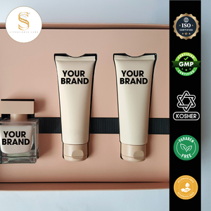 Juego de Baño de Lujo Orgánico a Base de Hierbas de Marca Privada al por Mayor, 4 Piezas: Gel de Ducha, Loción Corporal, Champú, Jabón, Aroma Personalizado, Empaque de Regalo - Product Image 3