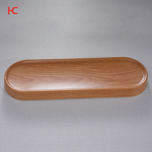 壊れないA5茶色の木製デザインラウンドメラミンボウルとプレートセット100% プラスチック、光沢のある表面カスタムロゴホム - Product Image 3