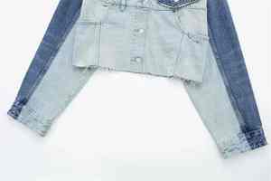 Ventes en gros de manteaux pour femmes grande taille multicolores à boutons, nouvelle mode, et vestes en jean, hiver 2024, vestes en jean personnalisées - Product Image 4