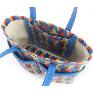 Colorful Printed PU Women's Shoulder <b>Bag</b> Waterproof <b>Multi</b> <b>Compartment</b> Shopping Travel Carry <b>Bag</b> - Product Image 6
