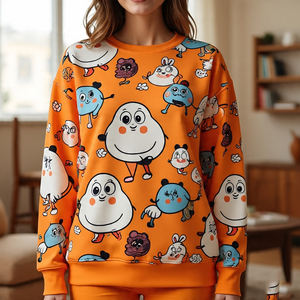 Sweatshirts personnalisés avec impression par sublimation, vêtements de sport décontractés, manches longues, pulls à impression graphique, pour femmes - Product Image 2