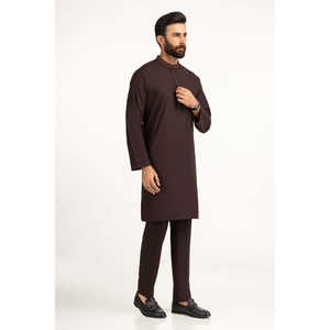 ชุดสูทธุรกิจ/งานแต่งงานทรงเข้ารูปปักลาย  ไซส์ XL กระดุมแถวเดียว ผ้าวูลเนื้อละเอียด ลายพิมพ์ รุ่น SK-EMB25-006 - Product Image 4