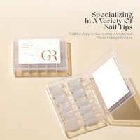 GULAURI 120 faux ongles, pointes artificielles, faux ongles naturels, pointes de gel UV pour la manucure, pointes pour salon de manucure