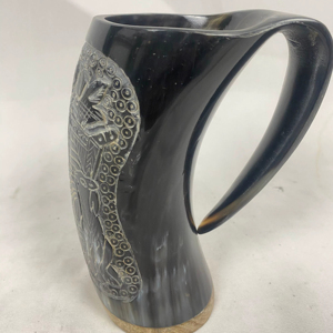 Taza Artesanal Ecológica de Cuerno de Búfalo Natural Pulida y Duradera, Regalo Empresarial, Logotipo Personalizado, Taza Premium para Beber, Venta en India - Product Image 1