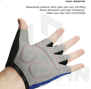 Gants de cyclisme professionnels en cuir respirant antichoc confortable et antidérapant saison d'hiver OEM prix de gros - Product Image 3