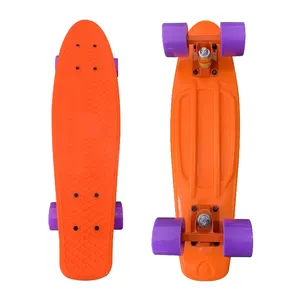 Оптовая продажа, пластиковый скейтборд 22x6 дюймов от фабрики Чжэцзян для круизера, скейт-борд в наличии, разные цвета