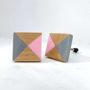 Perilla de muebles de resina de madera ovalada de diseñador hecha a mano 3D hecho a mano último estilo de moda para gabinetes y puertas de cocina y dormitorio - Product Image 5