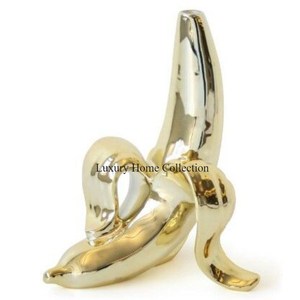 Sculpture florale élégante en métal et objet de table décoratif en gros Statue d'accent décoratif d'aspect fantaisie de concepteur créatif - Product Image 4