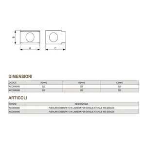 Tecnosystemi Placa de chapa metálica para rejillas Atena e Iris, instalación en pladur para sistemas VMC HVAC - Product Image 1
