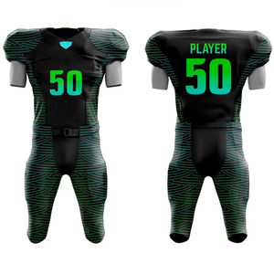 Uniforme de Fútbol Americano Personalizado de la Mejor Calidad, Nuevo, Impresión Digital, Protección UV, Antibacteriano, Cómodo, Transpirable y Rápido - Product Image 1