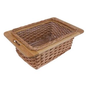 Fruit Basket Gift Christmas Wicker Woven <b>Small</b> Wicker <b>Hamper</b> Willow Wicker Gift Storage Basket lunch box - Product Image 2