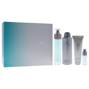 Perry Ellis 360 da uomo Set regalo da 4 pezzi 3.4oz Spray da 6 once deodorante Spray per il corpo 3.0oz Gel doccia da 0.25oz Spray - Product Image 3