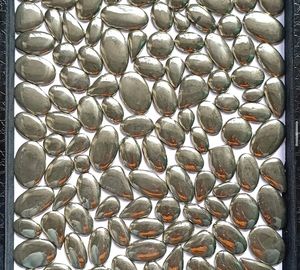 Cabujón de pirita Natural de grado AAA, piedra Mineral de ágata verde, piedra preciosa suelta para la elaboración de joyas - Product Image 1