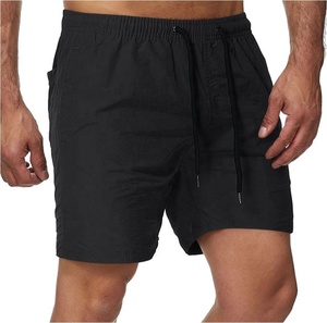 กางเกงขาสั้น2025แฟชั่นสำหรับผู้ชายกางเกงขาสั้นใส่ลำลองสีพื้นแบบเรียบง่ายสำหรับใส่วิ่ง - Product Image 1