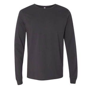 Hombre Slim-Fit Manga Larga Patrón Sólido Liso Teñido Golf para Polos Camisa de barra larga de los hombres - Product Image 1