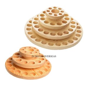 High Standard Quality Wooden And Black Color <b>Powder</b> Coated Metal Wire Made 2 Tier <b>Eggs</b> Storage Rack Supplies In Impressive Price - Product Image 2