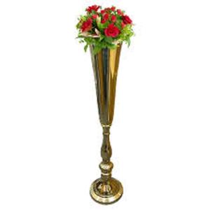 Nuevo jarrón dentado metálico de aluminio para decoración del hogar y decoración de bodas 2024 centro de mesa de regalo florero plateado - Product Image 3