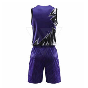 Meilleures ventes uniformes de basket-ball sans manches pour hommes professionnels Shorts confortables et respirants Sportswear Pattern Logo Nouveaux ensembles - Product Image 2