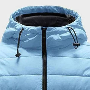 Chaqueta de Invierno Ligera y Delgada de Alta Calidad para Hombre, Chaqueta de Burbuja Personalizada con Capucha, Cremallera, Impermeable, Cortavientos y Ecológica - Product Image 6