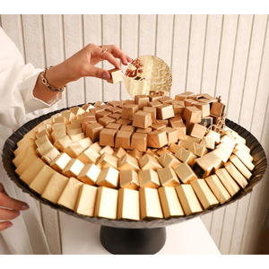 Unique Design Black Plated Metal Serving Bowl Sweets Desserts Serving Bowls <b>Chocolate</b> Display Bowl For <b>Wedding</b> Celebrations - Product Image 1