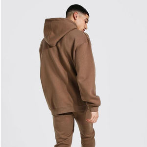 Chándales personalizados de algodón 100% para hombre, chándal de invierno con Logo para niño, Sudadera con capucha, conjunto de pantalones para correr, chándal de 2 piezas - Product Image 1