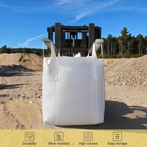 Bolsa de Plástico Resistente con Doble Correa de Amarre y Fondo Plano para Cemento, Construcción y Uso Industrial - Product Image 3