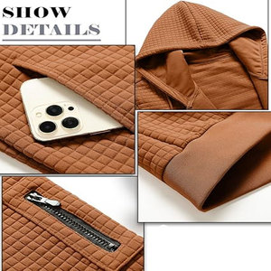 Sweat-shirt zippé à capuche pour hommes de haute qualité 250 GSM OEM sweat à capuche masque personnalisé avec broderie pull tissé d'hiver coupe ample - Product Image 6