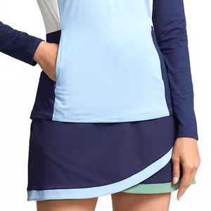 Ensemble de vêtements de sport pour femmes, taille haute, pour le tennis, le golf et le pickleball, avec logo sur le devant et jupe, en vente - Product Image 5