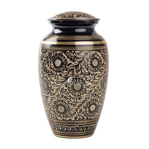 โกศทองเหลืองสำหรับใส่เถ้ากระดูกทำมือ - Product Image 4