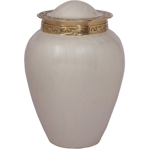 โกศเคลือบเคลือบอลูมิเนียมทองเหลืองทองเหลืองทองเหลืองทองเหลืองปรับแต่งได้สีม่วงที่ระลึกสไตล์ยุโรปสำหรับคนที่คุณรัก - Product Image 2