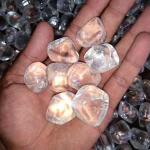 หินควอตซ์ใสธรรมชาติแบบกลิ้งได้ทำเครื่องประดับคริสตัลสำหรับทำจากเงินและการรักษาสุขภาพ - Product Image 3