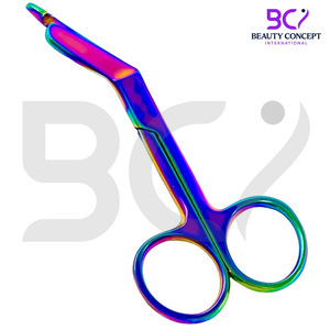 Tijeras Quirúrgicas de Acero Inoxidable Multicolor Arcoíris de 3.5 cm de Beauty Concept International, Instrumento Quirúrgico con Certificación CE - Product Image 2