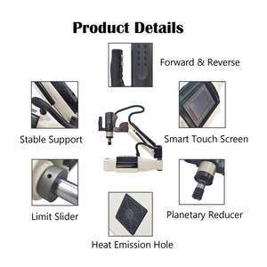 Máquina Roscadora Eléctrica Servo de 600W, Tipo Vertical M3-M16, CNC Inteligente con Velocidad Continua para Machos y Terrajas - Product Image 4