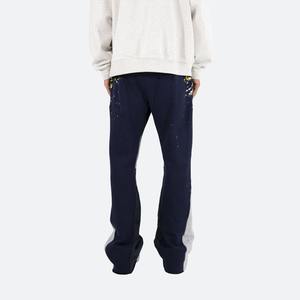 Pantalones de chándal acampanados informales personalizados para hombre, pantalones de chándal acampanados apilados con cintura elástica ligera y logotipo personalizado - Product Image 5