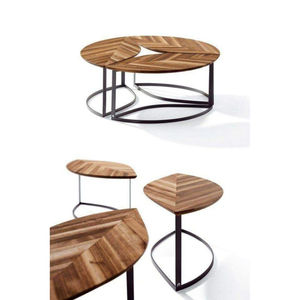 Table basse de salon au design simple et standard, plaquée or de haute qualité et revêtue de poudre noire, aspect attrayant - Product Image 2