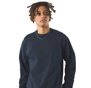 Sweat-shirt en éponge française 400 Gsm 100% coton de haute qualité pour hommes, logo personnalisé, col rond boxy, respirant, décontracté, hiver - Product Image 3