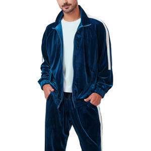 Custom <b>Tracksuits</b> Jogger Sets High Quality Logo <b>Men's</b> Flared Sweatpants and Hoodie Set <b>Velour</b> Sweatpants and Zip up 2 Piece Set - Product Image 6