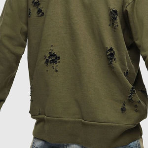 2025 nouveaux sweats à capuche pour hommes en détresse 100% coton avec plusieurs couleurs et sweats à capuche vintage lavés à l'acide pour sweats à capuche pour hommes - Product Image 5