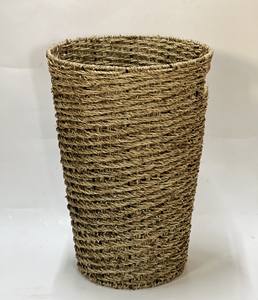 Conception de cercle de bac de rangement multifonction en jonc de mer naturel écologique fabriqué à la main élégant pour la décoration de stockage domestique intérieure - Product Image 1